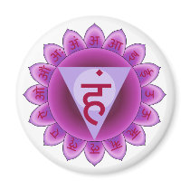 The 5th Primary Chakra Purple Vishuddha Magnets