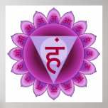 The 5th Primary Chakra Purple Vishuddha posters