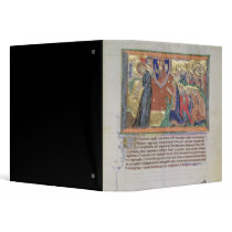 The 7th angel blowing his trumpet 3 ring binders