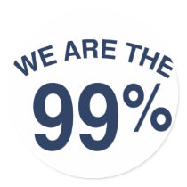 The 99% Are We Round Stickers