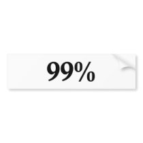 The 99% bumper stickers