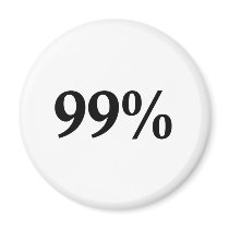 The 99% refrigerator magnet