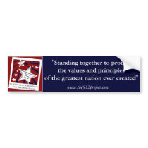The 9-12 Project Bumper Sticker bumper stickers by TeaPartyTime The 9-12 Project Bumper Sticker bumper stickers