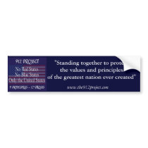 The 9-12 Project Bumper Sticker bumper stickers