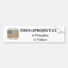 The 9-12 Project Bumper Stickers
