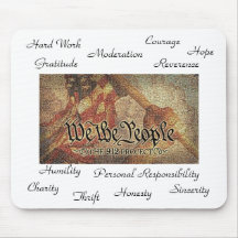 The 9-12 Project Mosaic and The 12 Values Mouse Pad