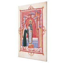 The Abbess Hilda offering Stretched Canvas Prints