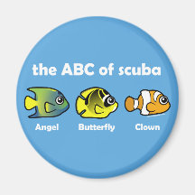 The ABC of Scuba Refrigerator Magnet