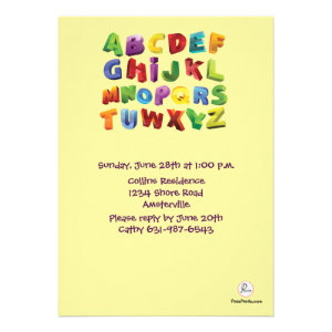 The ABC's Photo Invitation