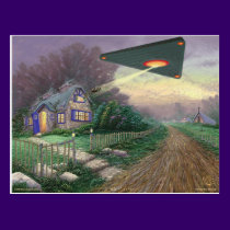 The Abduction of Kinkade postcards
