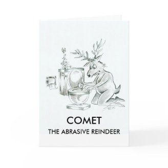THE ABRASIVE REINDEER GREETING CARD