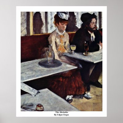 The Absinthe By Edgar Degas Poster