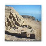 The Abu Simbel Temples, Egypt Desert Refrigerator Magnets
