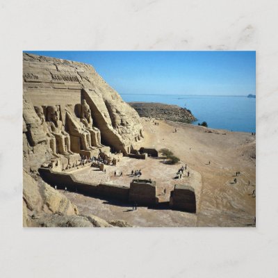 The Abu Simbel Temples, Egypt Desert Post Card
