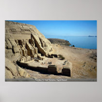 The Abu Simbel Temples, Egypt Desert Posters