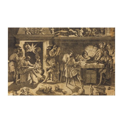 The Academy of Baccio Bandinelli, 1547 Stretched Canvas Prints