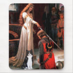 The Accolade - Black and White Cat Mouse Pad