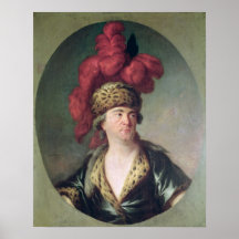 The Actor Lekain in the Role of Genghis Khan Posters