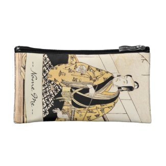 The Actor Matsumoto Koshiro IV Seated Outer Room Cosmetic Bag