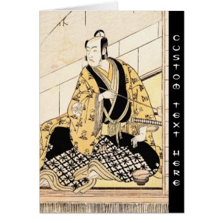 The Actor Matsumoto Koshiro IV Seated Outer Room Greeting Cards