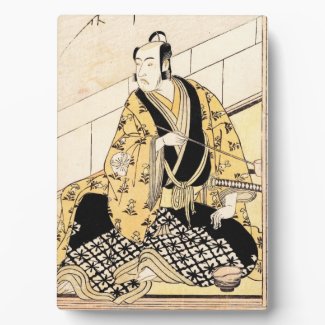 The Actor Matsumoto Koshiro IV Seated Outer Room Photo Plaque