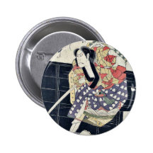 The actor Shinsho (nickname) by Shunkosai, Hokushu Pins