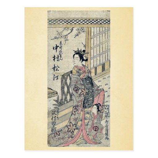 The actors by Torii,Kiyotsune Postcards