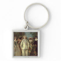 The Actors of the Commedia dell'Arte Keychains