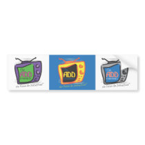 The ADD Channel - We Focus On Distractions Bumper Sticker