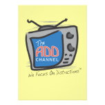 The ADD Channel - We Focus On Distractions Personalized Invites