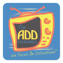 The ADD Channel: We Focus On Distractions Sticker