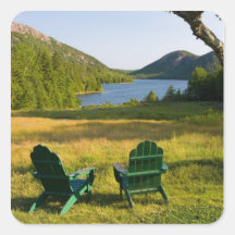 The Adirondack Chairs on the lawn of the Jordan Sticker
