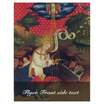 The Adoration Of The Child By Mary By Meister Fran Full Color Flyer