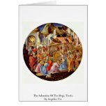 The Adoration Of The Magi, Tondo By Angelico Fra Card
