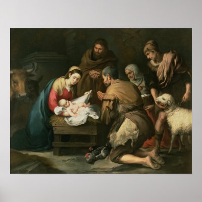 The Adoration of the Shepherds, c.1650 Posters