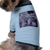 The Adoration Of The Three Kings By Leonardo Da Vi Doggie Tee Shirt