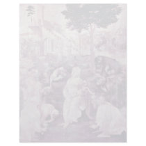 The Adoration Of The Three Kings By Leonardo Da Vi Personalized Letterhead
