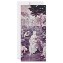 The Adoration Of The Three Kings By Leonardo Da Vi Custom Rack Card