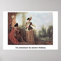 The Adventurer By Antoine Watteau Print