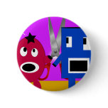 The Adventures of Cut and Paste Pinback Button