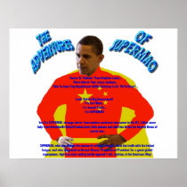 The Adventures of SUPERMAO - Barack Obama Print