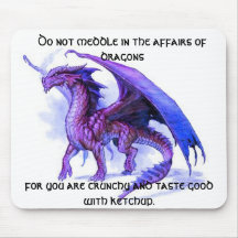 The affairs of dragons mousepad
