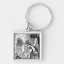The Affray in the High Church, Edinburgh Keychains
