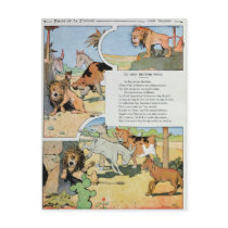 The Ageing Lion, from the Fables Postcard