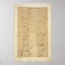 The Agreement of Secrecy of American Revolution Print