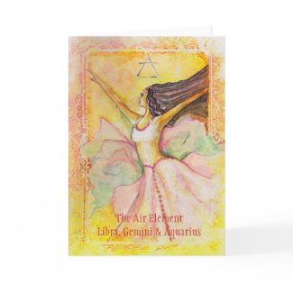 The Air Element Inspirational Card zazzle_card