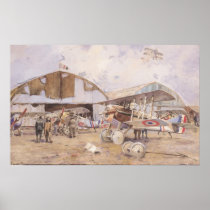 The Airfield, 1918 Poster