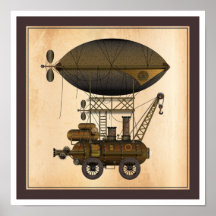 The Airship Douglas Industrial Flying Machine Posters