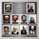 The AL-PONZI MOST WANTED LIST Poster
