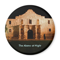The Alamo at Night magnets by bceichman02 The Alamo at Night magnets